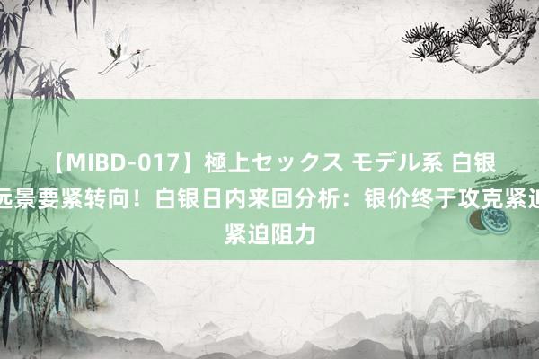 【MIBD-017】極上セックス モデル系 白银技巧远景要紧转向！白银日内来回分析：银价终于攻克紧迫阻力