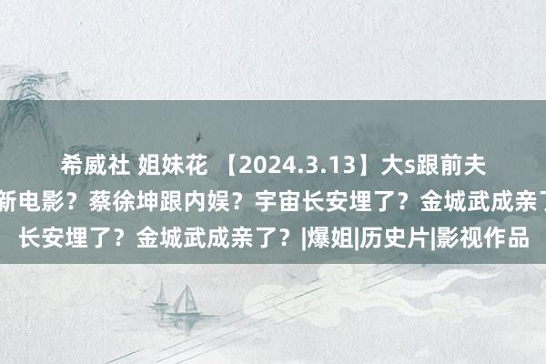 希威社 姐妹花 【2024.3.13】大s跟前夫？值得一看的剧？檀健次新电影？蔡徐坤跟内娱？宇宙长安埋了？金城武成亲了？|爆姐|历史片|影视作品