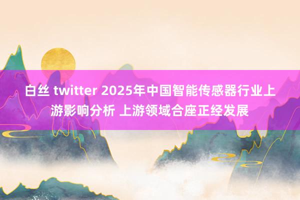 白丝 twitter 2025年中国智能传感器行业上游影响分析 上游领域合座正经发展